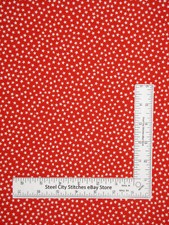 Patriotic Small Stars on Red Fabric By The Yard Cotton by Alexander Henry