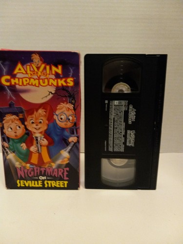 Alvin And The Chipmunks Nightmare on Seville Street Horror VHS Tape