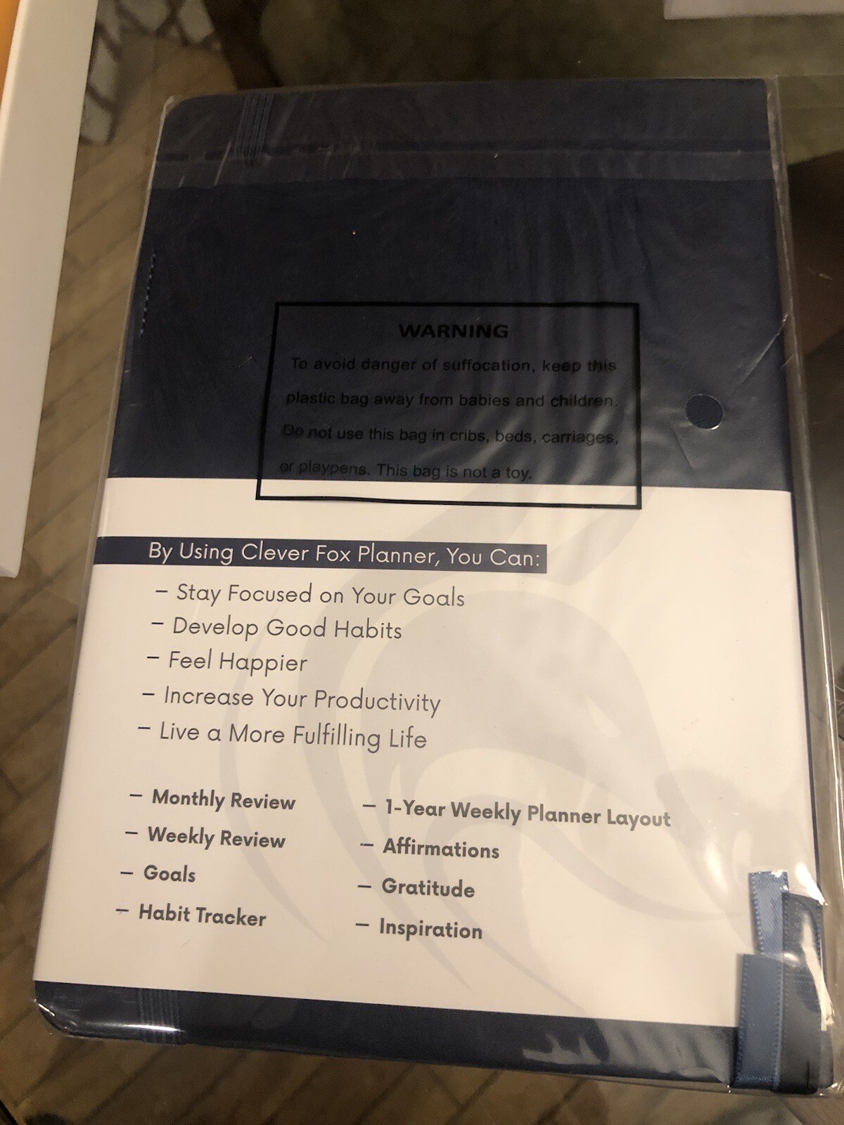 Clever Fox Non-Dated Weekly Planner,  New in Box 