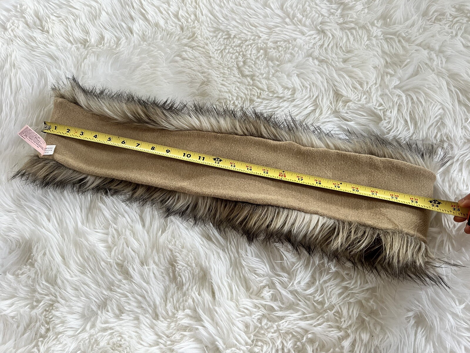 Vintage Juicy Couture Faux Fur Snood Scarf, Brown image 4