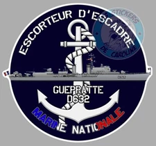 NATIONAL NAVY ARMY SQUADRON ESCORT GUEPRATTE STICKER D632 EA091