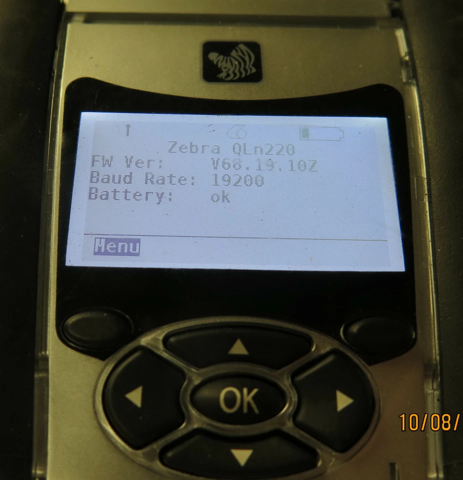 Zebra QLn220 Direct Thermal Printer QN2-AUNB0M00-00 w/AC Adapter Bluetooth - Image 2 of 4