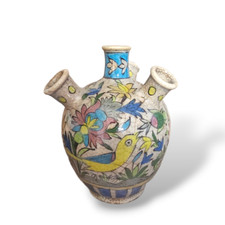 Antique Persian Ceramic Pottery Vase Handmade Arminian Artist