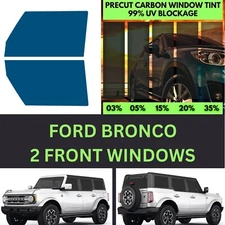 Professional Grade Carbon Window Tint fits Ford Bronco 2021-2024 precut tint 2f