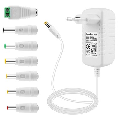 Zuverlässiger 12V 3A AC zu DC Adapter mit 7 verschiedenen Umwandlungsstecker