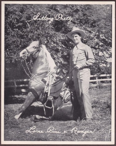 Hal Lone Pine & Horse Ranger Vintage 8x10 Photo - 1940s RCA Country Singer - Picture 1 of 2