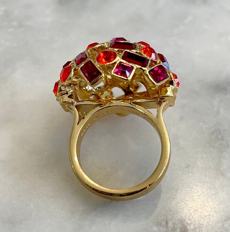 Kate Spade Domed Rhinestone Statement Necklace Re… - image 24