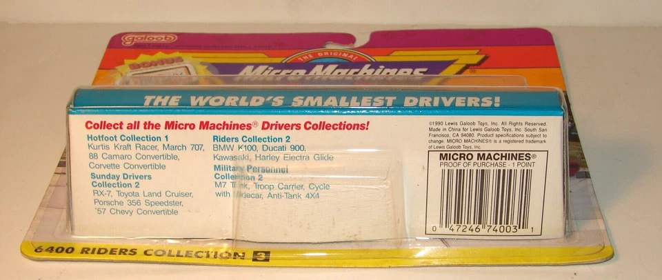 MICRO MACHINES 6400 Riders Collection #3 MOTORCYCLES Cycles MOC - Image 3 of 4