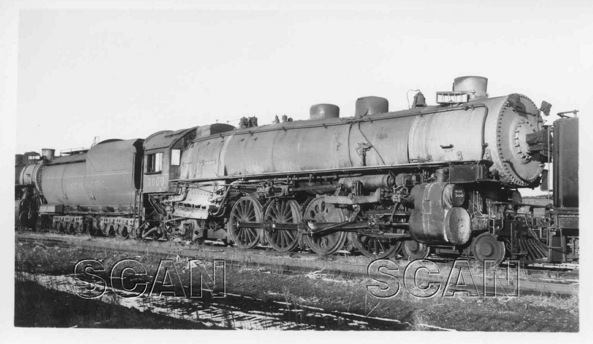 0C143 RP 1947 UNION PACIFIC RAILROAD 4-8-2 LOCOMOTIVE #7000