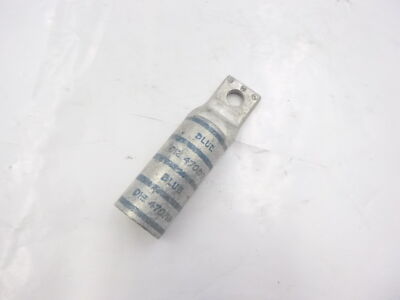 Burndy Compression Terminal Copper 1 Hole 35kV 350kcmil 3/8'' Stud Blue 470/19