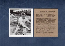 #88 GENE THOMPSON, New York Giants ~ 1947 Bowman HRT/RES | pre-EPSCC promo card