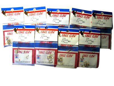EAGLE CLAW BAITHOLDER SALMON EGG STYLE 038A SIZE 8   2 packages 10 hooks in each
