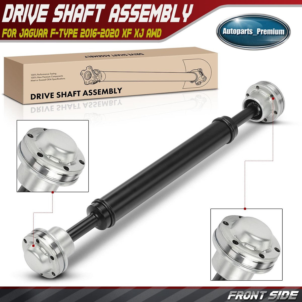 Front Driveshaft Prop Shaft Assembly for Jaguar F-Type 2016-2020
