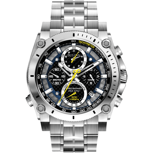 Bulova 96G175 Precisionist Chronograph 262 kHz Mens 300m Watch for sale
