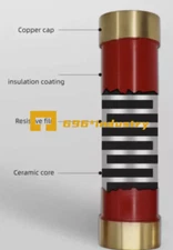 RI80 high frequency high voltage non-inductive resistance 100W 1MΩ 28*160MM