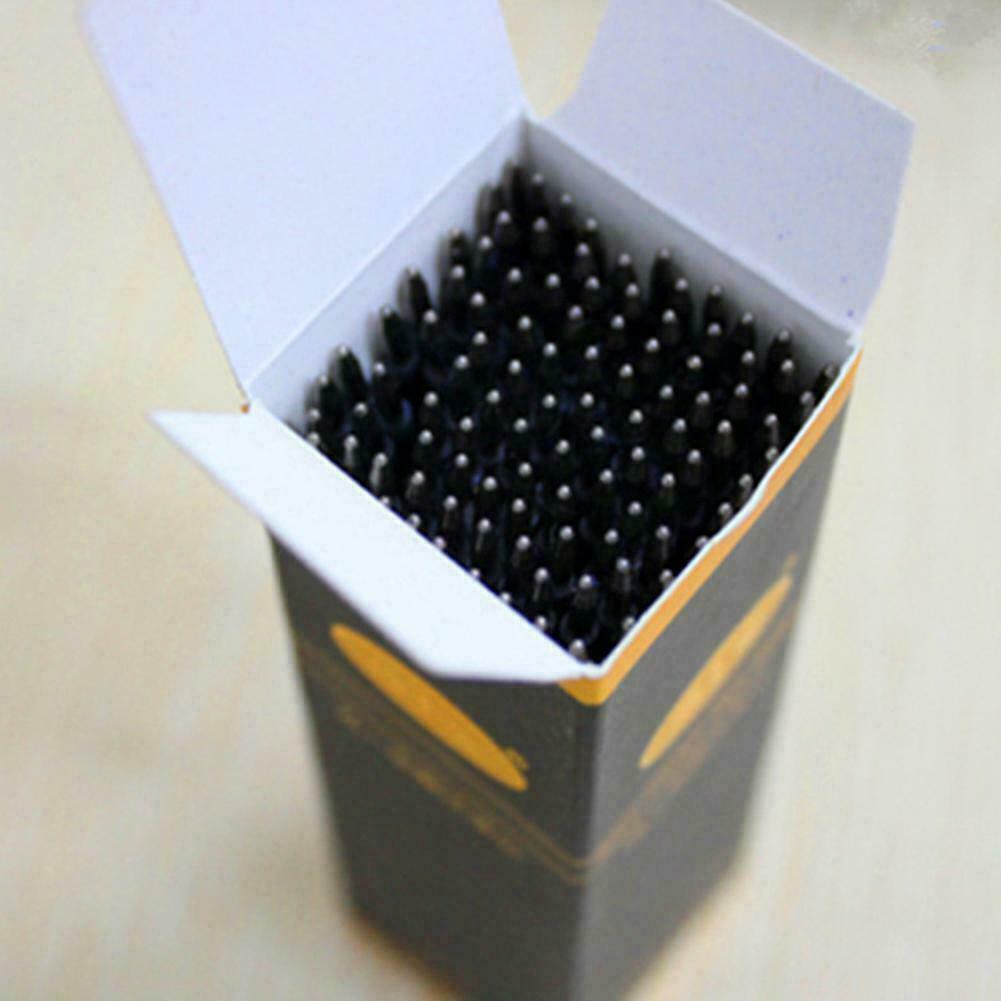 100pcs Ball Point Ink Pen Refills Replacement Black Stationery Office