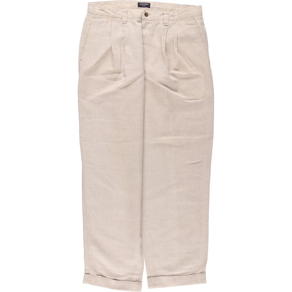 h*D様 00s ドッカーズ DOCKERS khakis スラックス w34 90'S Dockers Khakis Two-pleat Linen x Cotton Pants Slacks