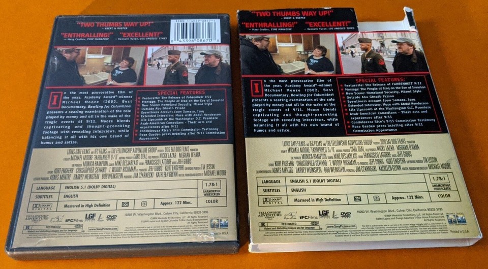 Fahrenheit 9/11 (DVD, 2004, Widescreen) 43396086708 | eBay