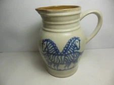 Prestige Place Pottery Pitcher Tan Blue Zebra Museum of American Folk Art Japan
