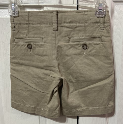 THERE ABOUTS Boys Khaki/Tan Flex Adjustable Waist Chino Shorts 6” NWT Size 6 - Picture 3 of 4
