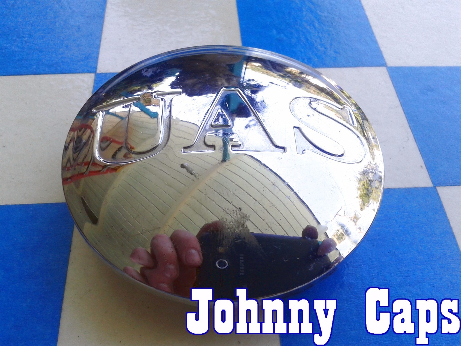 UAS Wheels [41] CHROME Center Caps 244-CAP Custom Wheel Center Cap (1)