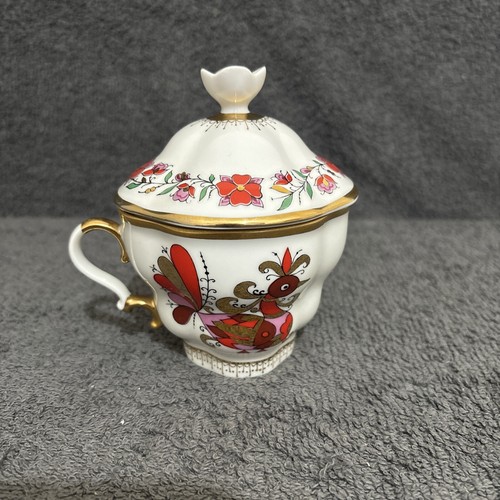 Lomonosov Porcelain St. Petersburg Russia Rooster Teacup & Lid Hand Decorated - 第 1/19 張圖片