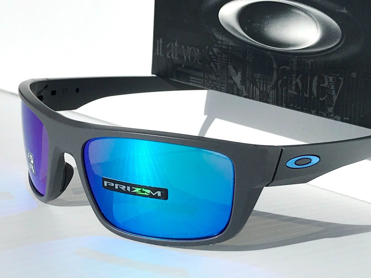 Oakley DROP POINT Matte Dark Grey with Prizm Sapphire Polarized