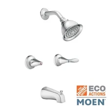 Moen Adler 2-Handle 1-Spray Tub and Shower Faucet in Chrome (Valve Included)