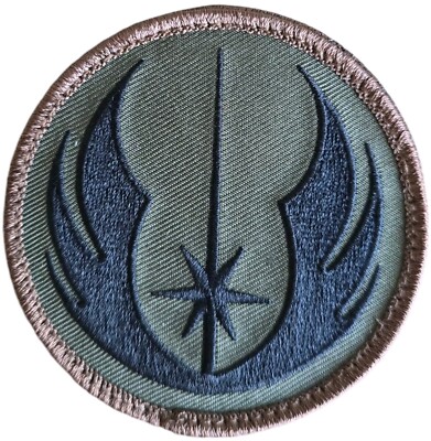 STAR WARS JEDI ORDER LOGO SYMBOL TACTICAL ARMY MILITARY FOREST HOOK PATCH