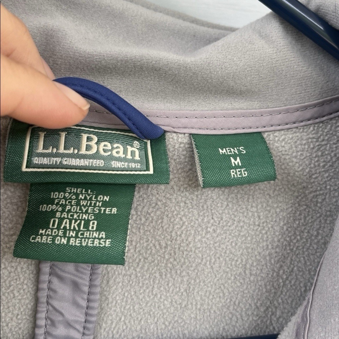 LL Bean Windproof Softshell Jacket Carbon Navy Fu… - image 5