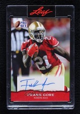 2022 Leaf Pro Set Sports Base Auto Frank Gore #PSA-FG1 Auto 4e9