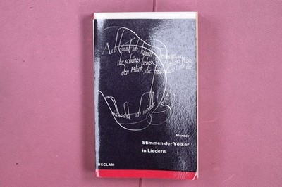 363269 Johann Gottfried Herder STIMMEN DER VÖLKER IN LIEDERN Verlag Philipp