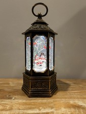 Christma Snow Globe Lantern, Snowman Choir Gl...