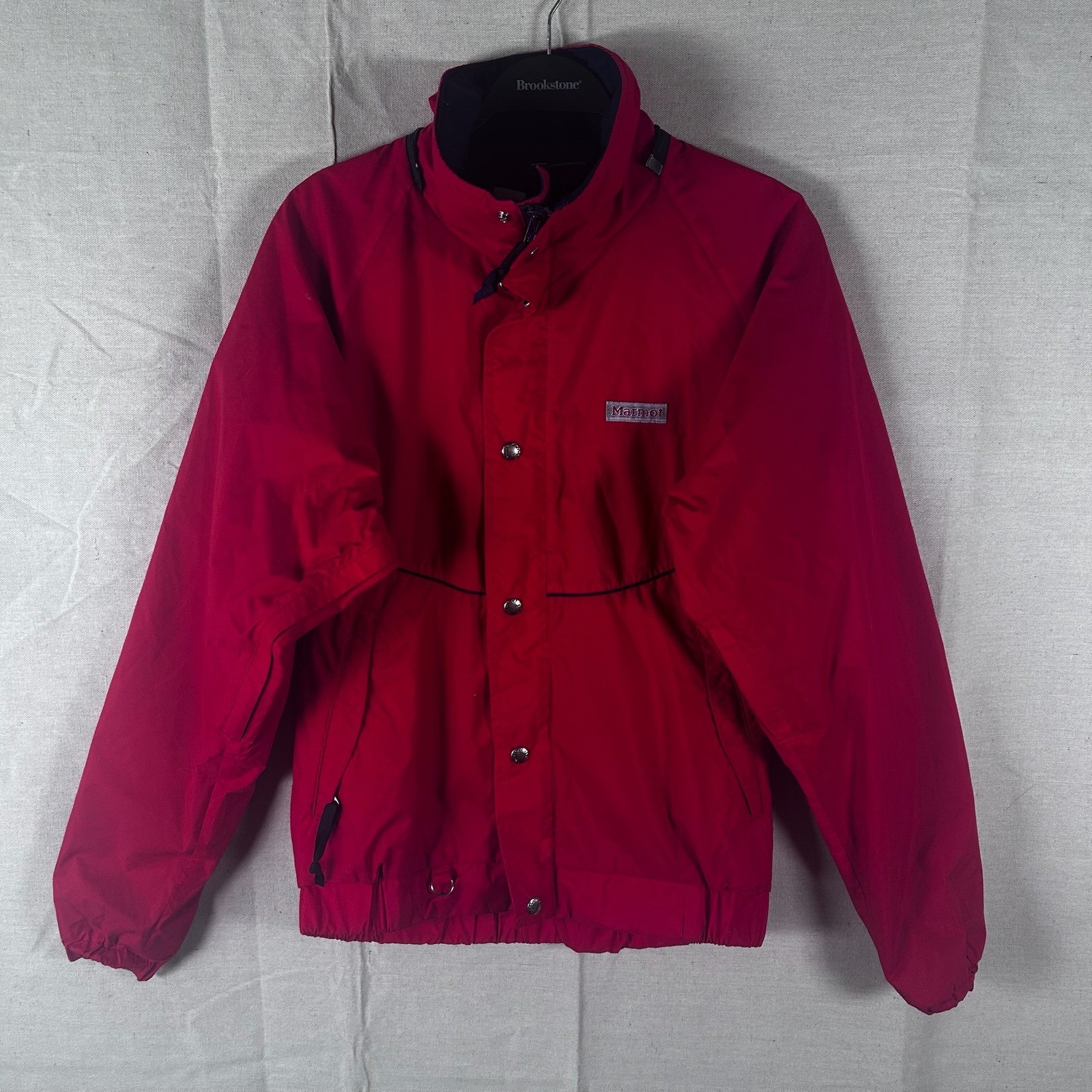 VTG Marmot Gore-Tex Jacket Mens M Red DriZone Shell Full Zip