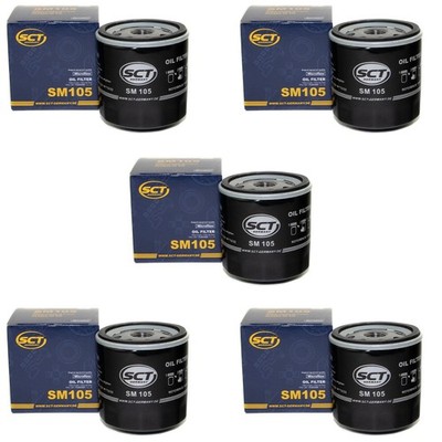 Ölfilter 5 X SCT SM 105 für Buick Chevrolet Cruze Daewoo Opel Ascona Vectra Saab