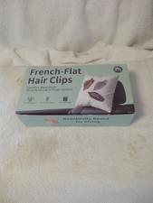 9 Pcs French Flat Hair Clips for Women - Non-slip Flat Claw Clips New