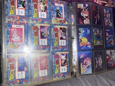 Collection of Dbz cards from saiyan Saga all the way to the buu saga