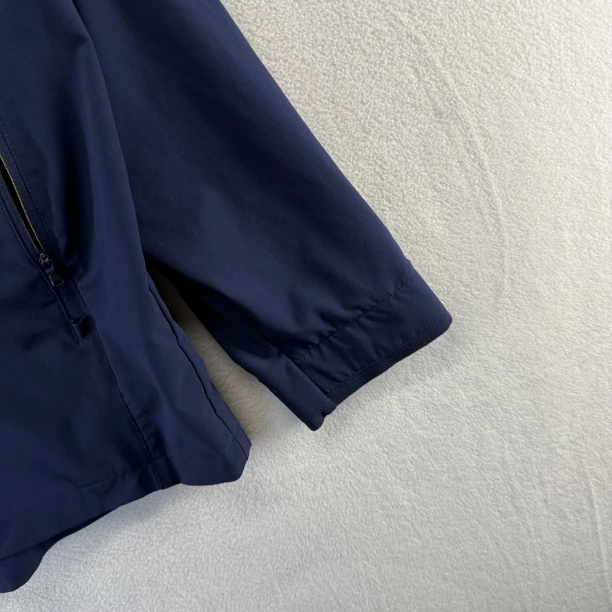 Chaqueta Notre Dame Para Hombre 3XL Azul Cremallera Rendimiento Equipo Jugador Emisión Bolsillos Logo Foto 2 de 4