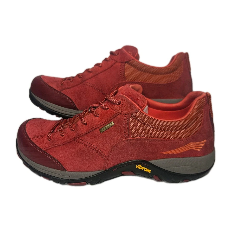 Zapato para caminar Dansko Paisley para mujer talla 8,5 cuero gamuza suela Vibram roja Foto 3 de 4