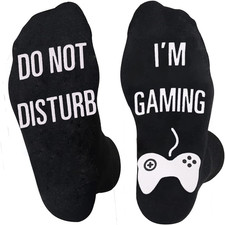 Funny Christmas Gifts Novelty Gaming Socks Christmas Stocking Stuffers for Men T
