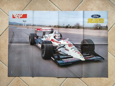 1993 NIGEL MANSELL LOLA FORD FORMULA INDY-RALLY ESCORT DELECOUR GRATALOUP POSTER