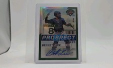 2024 Panini Prospect Edition - Bennett Lee #52 Green Prizm Signatures (AU, RC)
