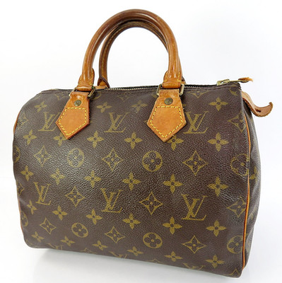 Authentische LOUIS VUITTON Speedy 25 Boston Handtasche Monogramm #64201