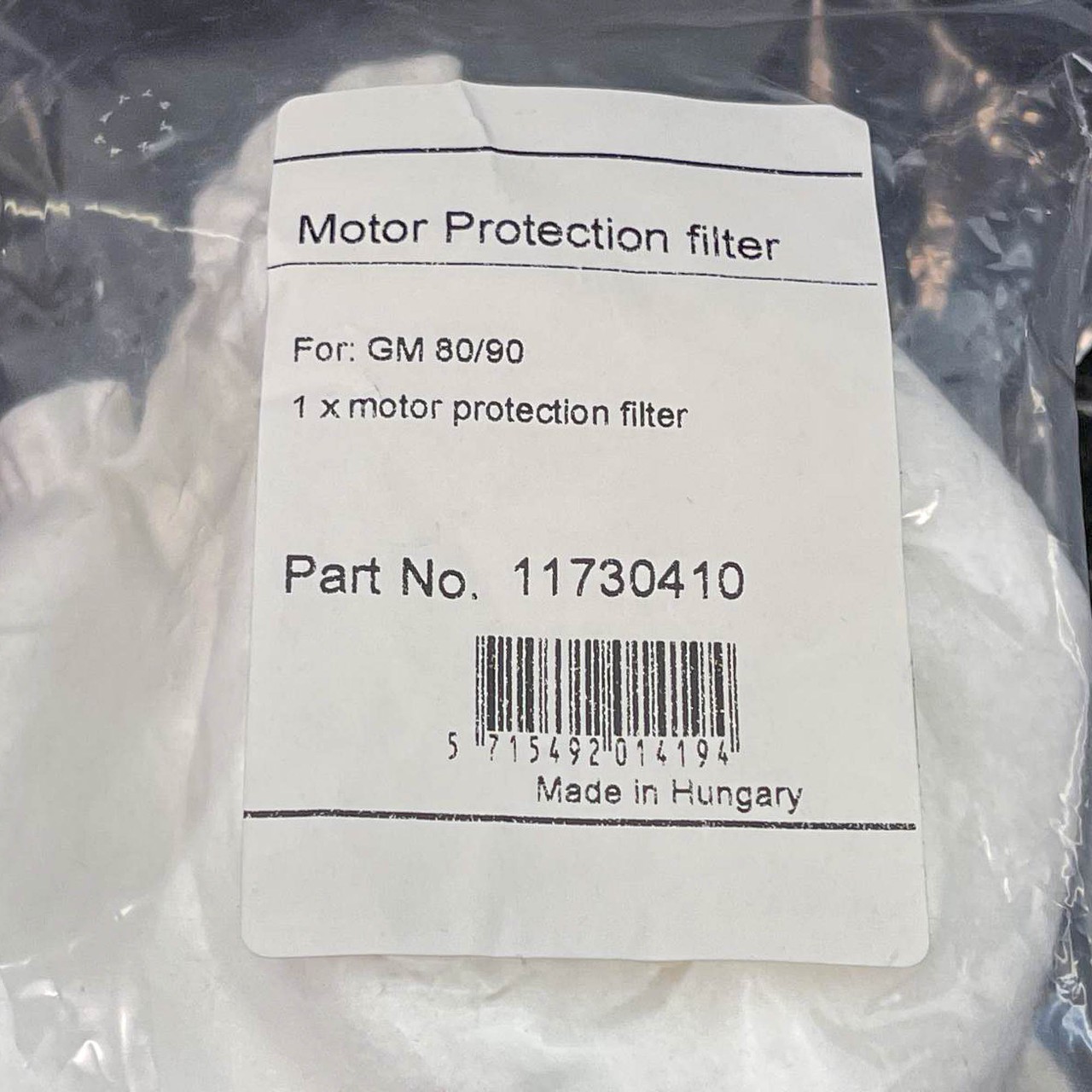 Nilfisk 11730410 Motor Protection OEM Filter for GM80 GM90 NOS