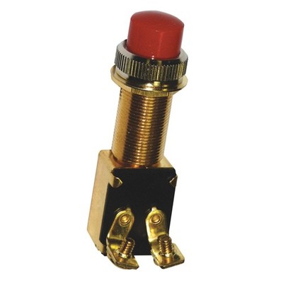 Momentary Switch Start Horn Waterproof Cap Gold Red Push Button Control