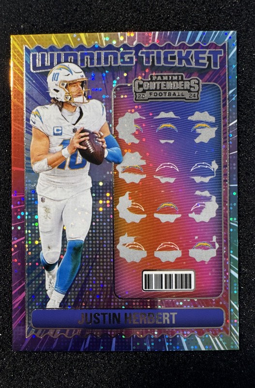 2024 Panini Contenders - Winning Ticket Justin Herbert #9
