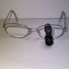 Fendi Italy Silver Palladium Crystal Eyeglasses With Magnifier F570 52 18 135