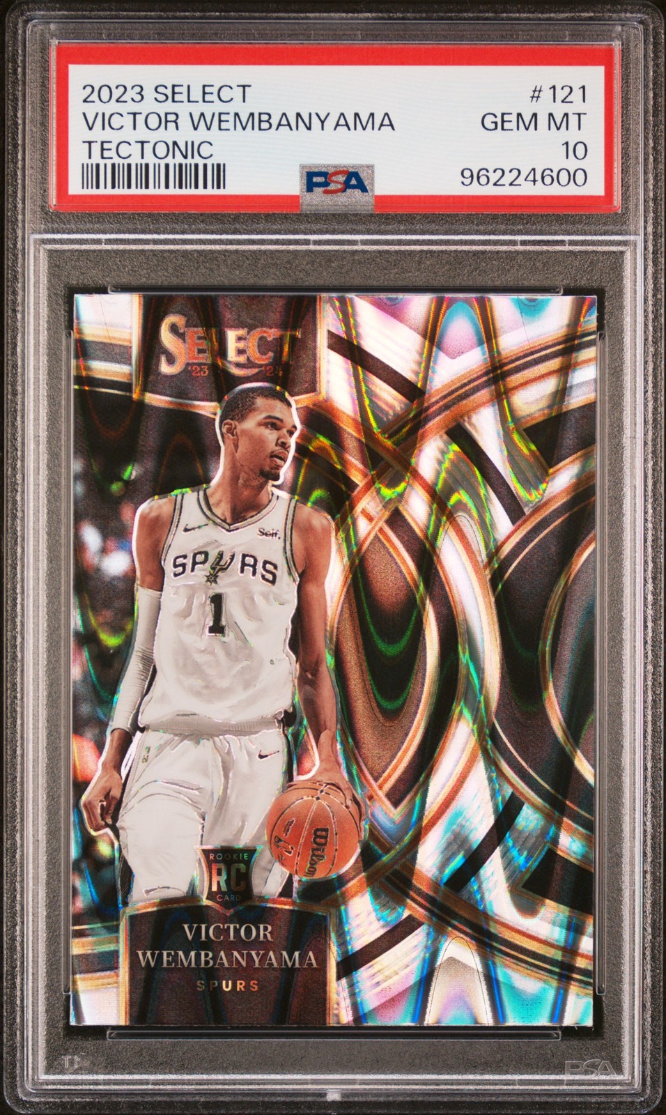 🔥Victor Wembanyama 2023 Panini Select #121  Tectonic PSA 10 (RC)🔥