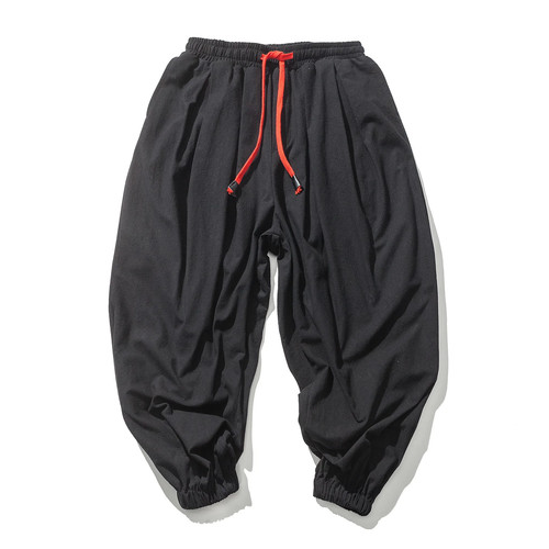 Pantalones sueltos de gran tamaño para hombre Otoño Lino Pantalones deportivos con sobrepeso Informales de alta calidad - Imagen 3 de 15