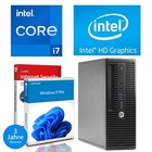 HP Office PC Intel Core i7 4x3.9GHz 16GB RAM 256GB SSD + HDD Windows 11 Computer